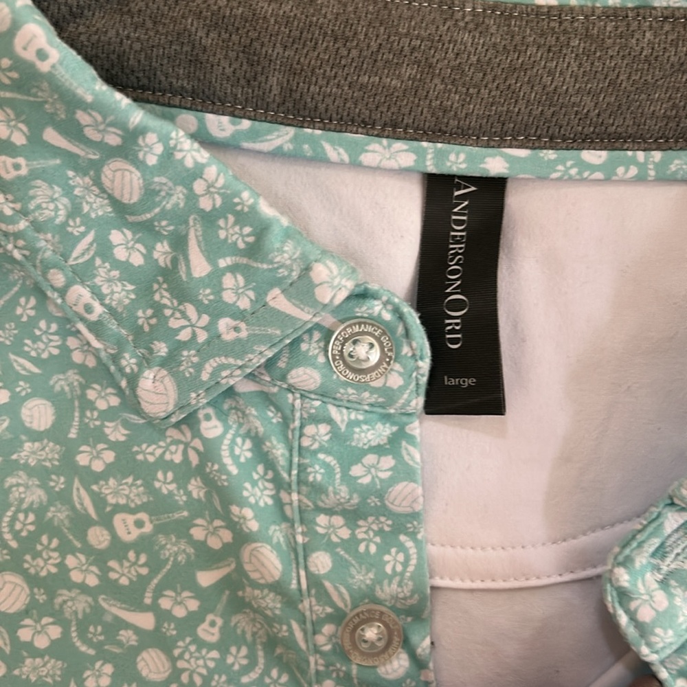 AndersonOrd Trellis Polo - Tropical - Picture 8 of 10